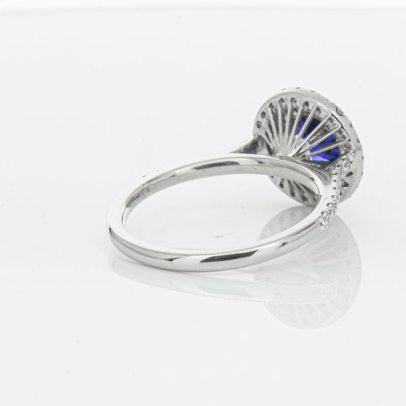 Deja Vu Platinum .88ct Sapphire & Diamond Ring-Ring-Walker & Hall