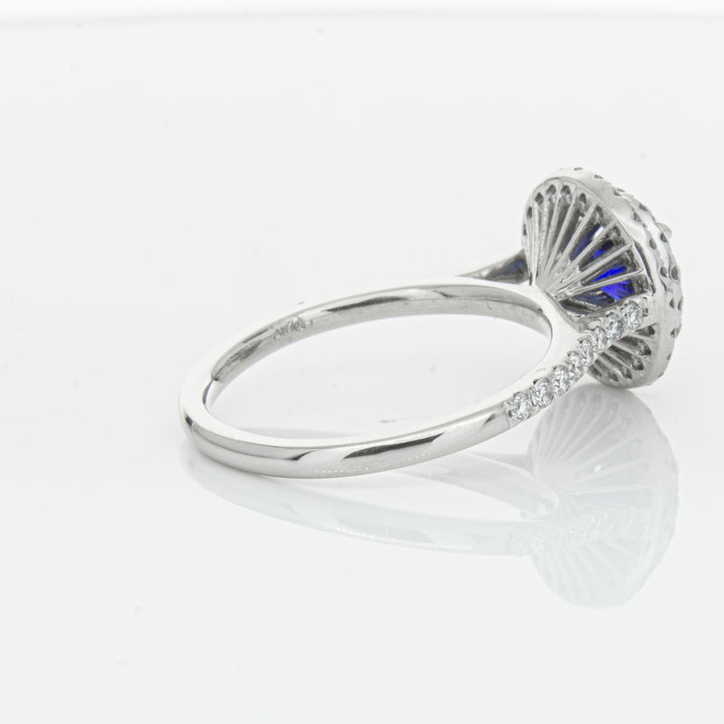 Deja Vu Platinum .88ct Sapphire & Diamond Ring-Ring-Walker & Hall