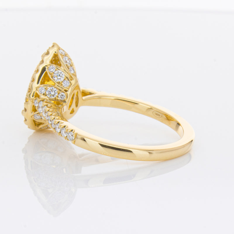 18ct Yellow Gold 4.71ct Golden Sapphire & Diamond Sierra Ring-Ring-Walker & Hall