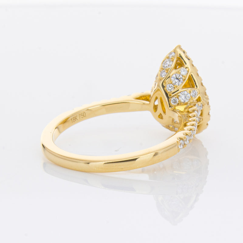 18ct Yellow Gold 4.71ct Golden Sapphire & Diamond Sierra Ring-Ring-Walker & Hall