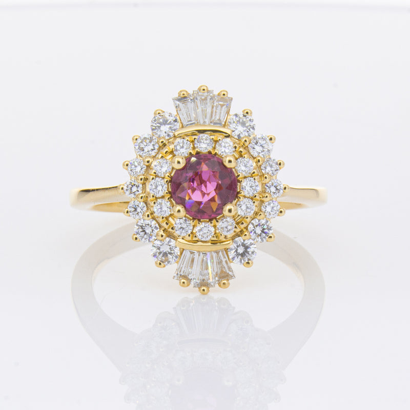 18ct Yellow Gold .54ct Ruby & Diamond Kira Ring-Ring-Walker & Hall