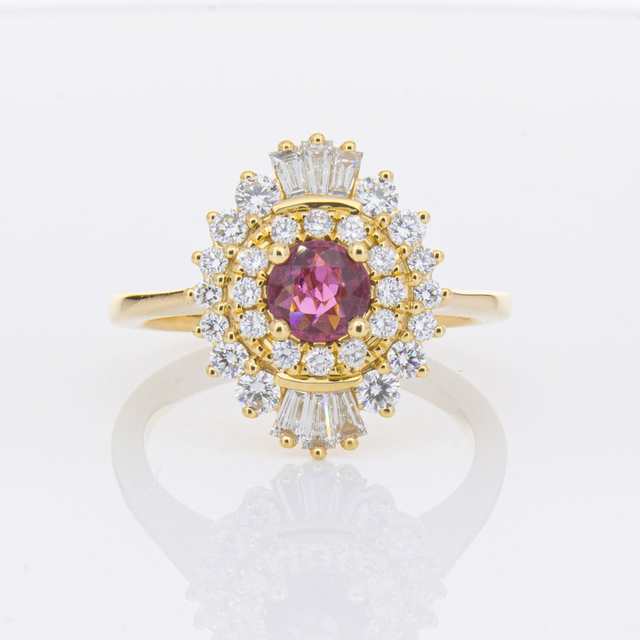18ct Yellow Gold .54ct Ruby & Diamond Kira Ring-Ring-Walker & Hall