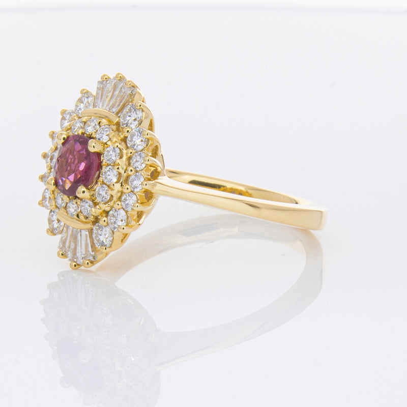18ct Yellow Gold .54ct Ruby & Diamond Kira Ring-Ring-Walker & Hall