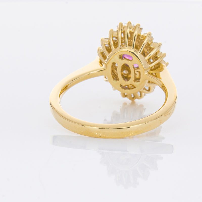 18ct Yellow Gold .54ct Ruby & Diamond Kira Ring-Ring-Walker & Hall