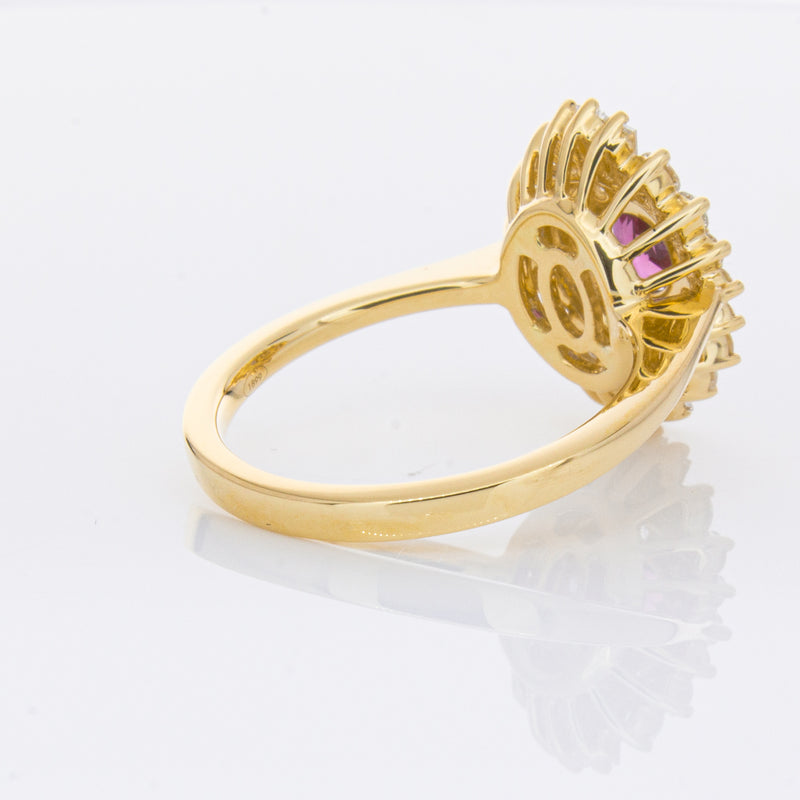 18ct Yellow Gold .54ct Ruby & Diamond Kira Ring-Ring-Walker & Hall