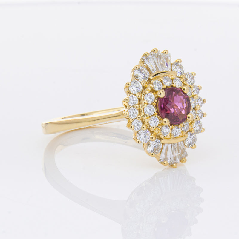 18ct Yellow Gold .54ct Ruby & Diamond Kira Ring-Ring-Walker & Hall