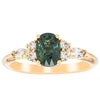 18ct Yellow Gold Green Sapphire & Diamond Oriana Ring-Ring-Walker & Hall