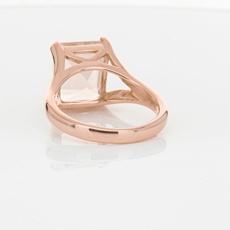 18ct Rose Gold 4.96ct Morganite Verona Ring-Ring-Walker & Hall
