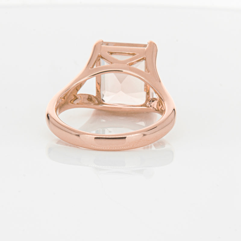 18ct Rose Gold 4.96ct Morganite Verona Ring-Ring-Walker & Hall