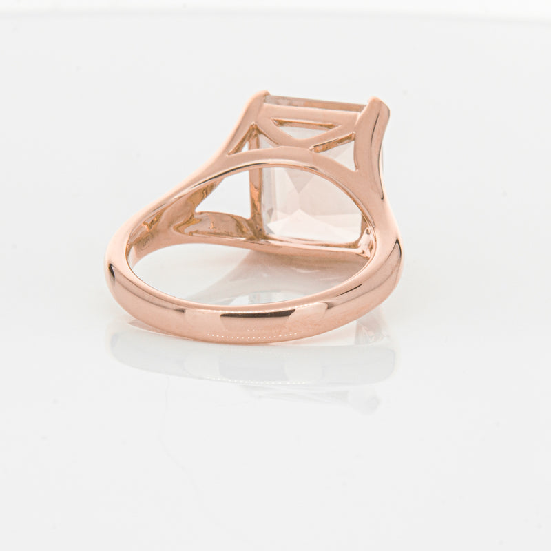 18ct Rose Gold 4.96ct Morganite Verona Ring-Ring-Walker & Hall