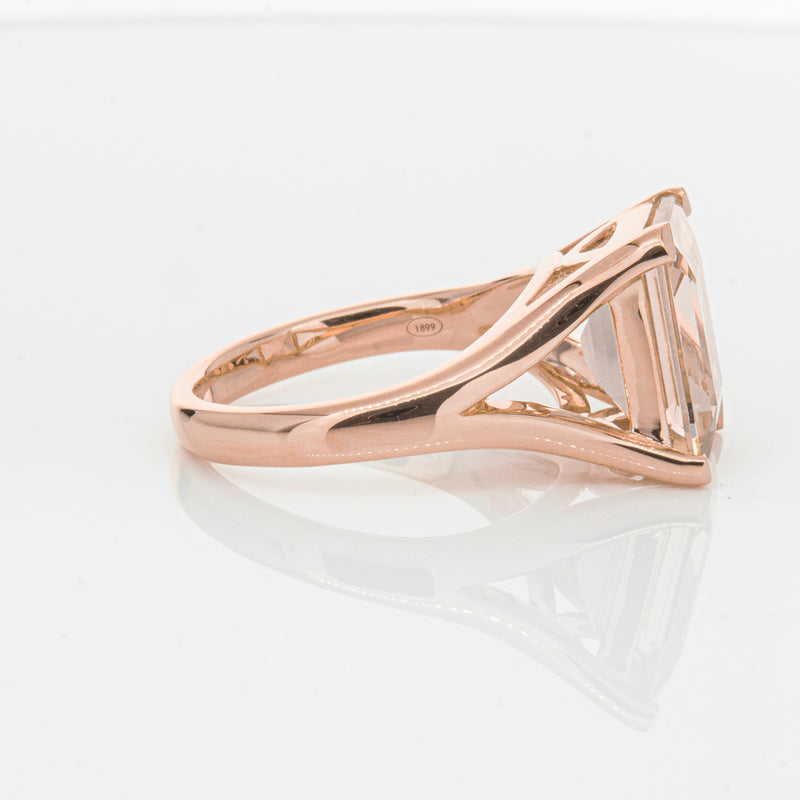 18ct Rose Gold 4.96ct Morganite Verona Ring-Ring-Walker & Hall