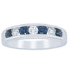 18ct White Gold .50ct Sapphire & Diamond Tigris Ring-Ring-Walker & Hall