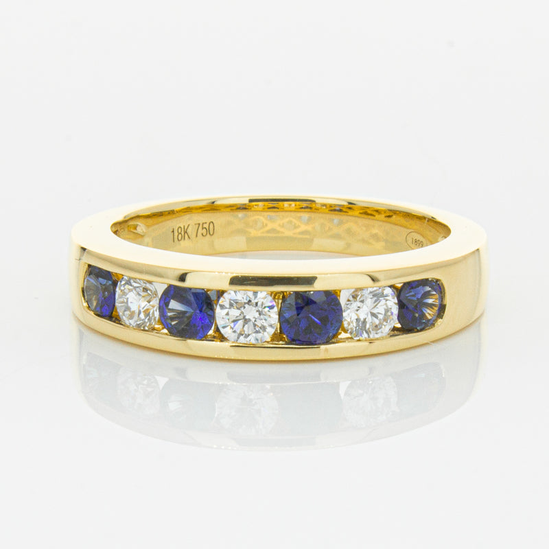 18ct Yellow Gold .44ct Sapphire & Diamond Tigris Ring-Ring-Walker & Hall