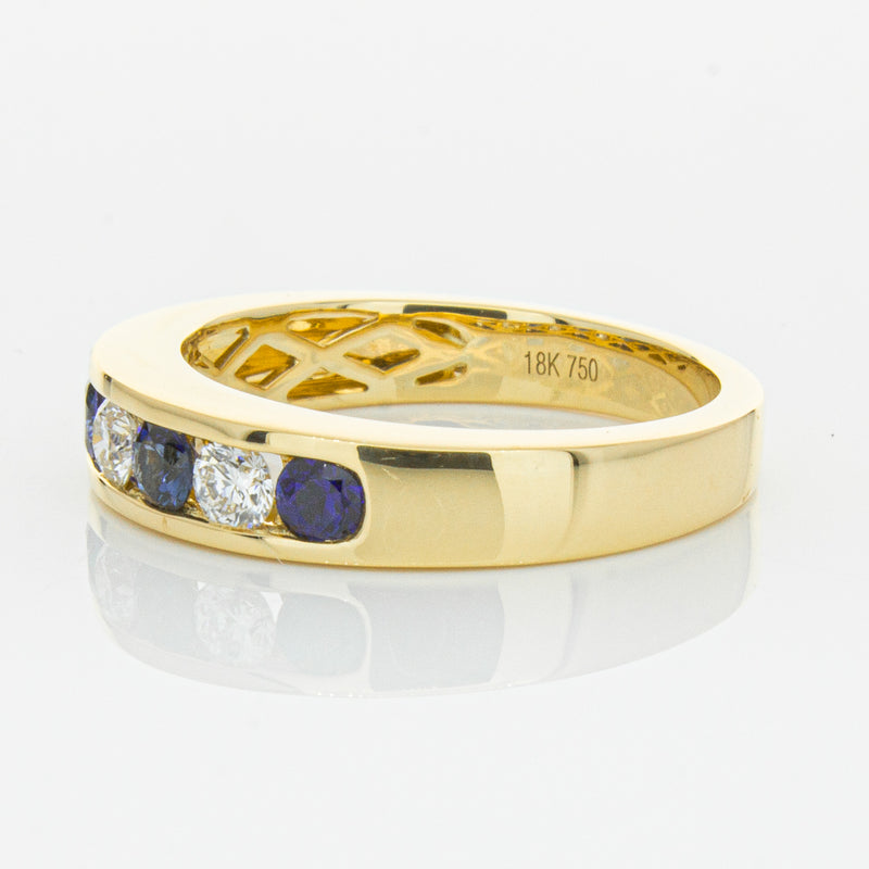 18ct Yellow Gold .44ct Sapphire & Diamond Tigris Ring-Ring-Walker & Hall
