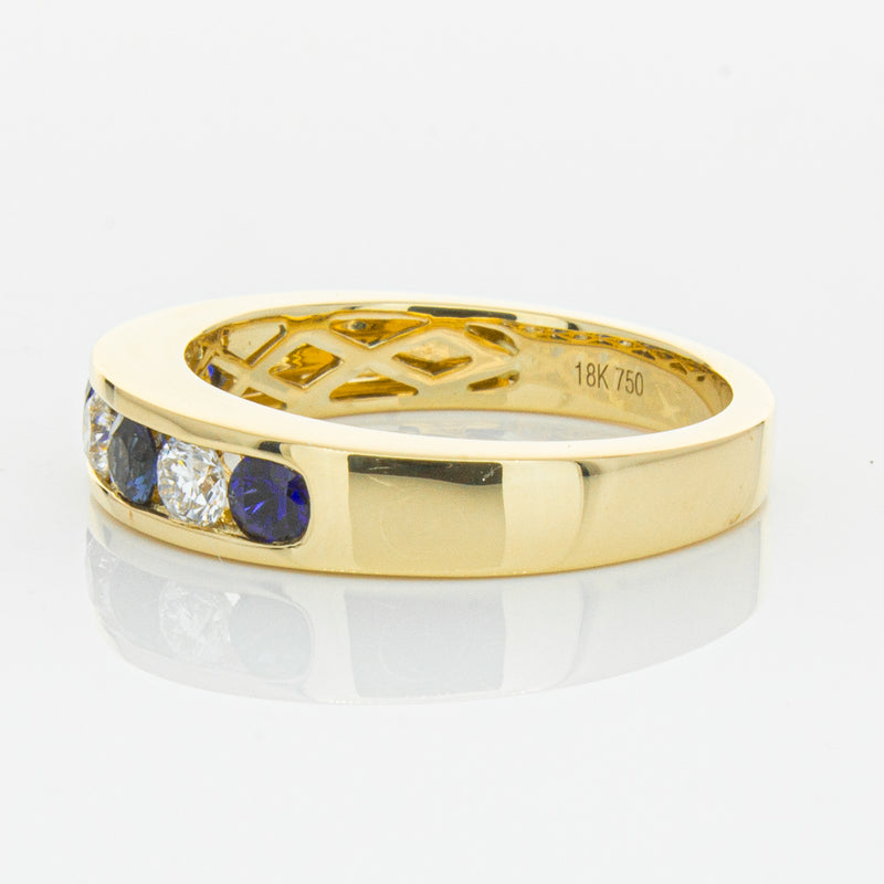 18ct Yellow Gold .44ct Sapphire & Diamond Tigris Ring-Ring-Walker & Hall