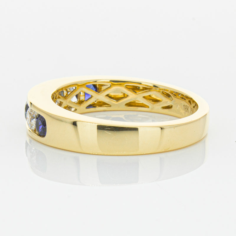 18ct Yellow Gold .44ct Sapphire & Diamond Tigris Ring-Ring-Walker & Hall