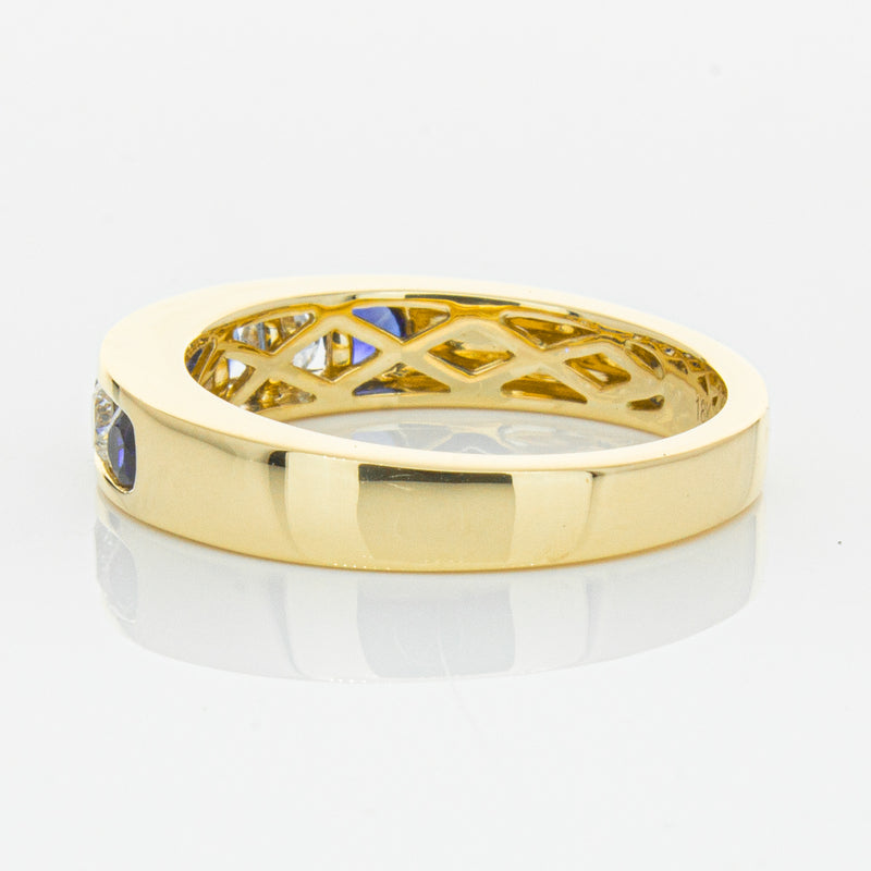 18ct Yellow Gold .44ct Sapphire & Diamond Tigris Ring-Ring-Walker & Hall