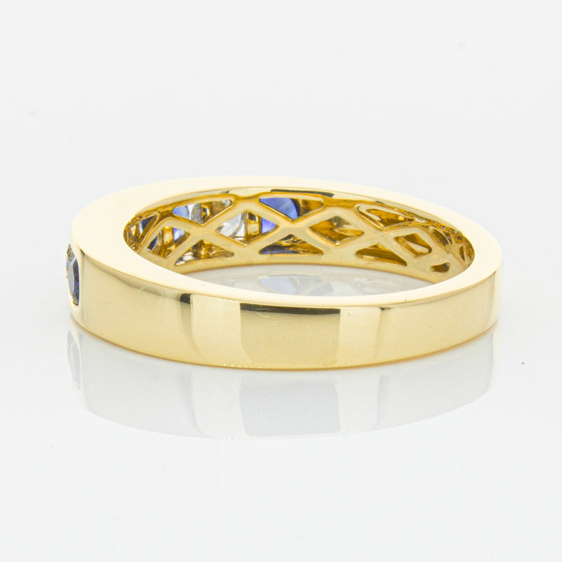 18ct Yellow Gold .44ct Sapphire & Diamond Tigris Ring-Ring-Walker & Hall