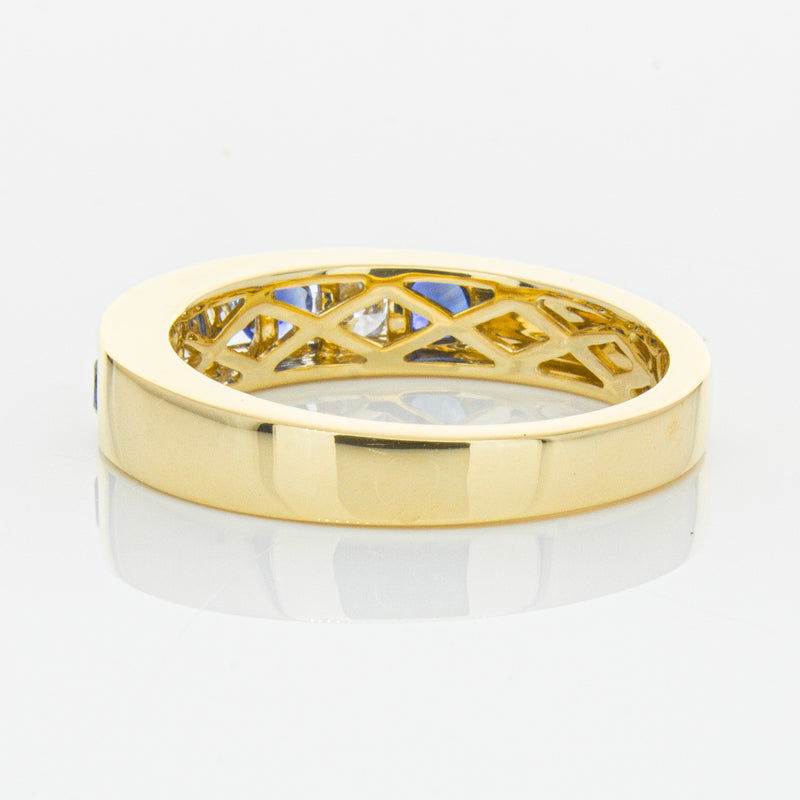 18ct Yellow Gold .44ct Sapphire & Diamond Tigris Ring-Ring-Walker & Hall