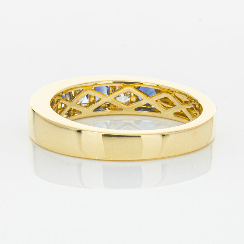 18ct Yellow Gold .44ct Sapphire & Diamond Tigris Ring-Ring-Walker & Hall