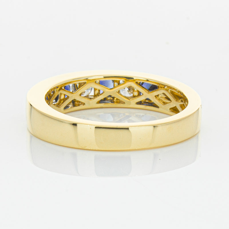 18ct Yellow Gold .44ct Sapphire & Diamond Tigris Ring-Ring-Walker & Hall