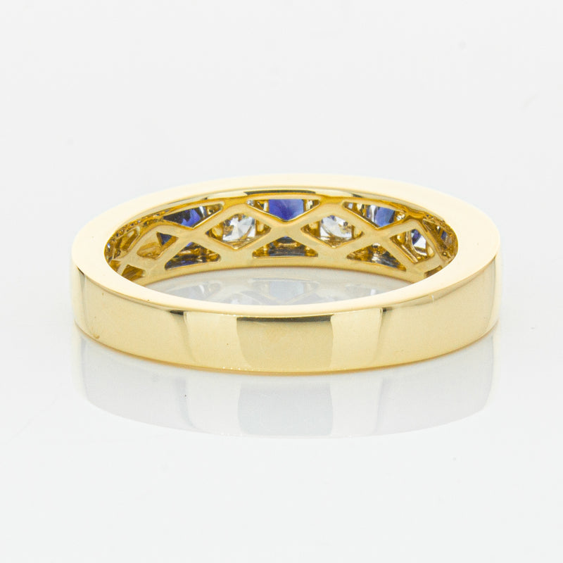 18ct Yellow Gold .44ct Sapphire & Diamond Tigris Ring-Ring-Walker & Hall