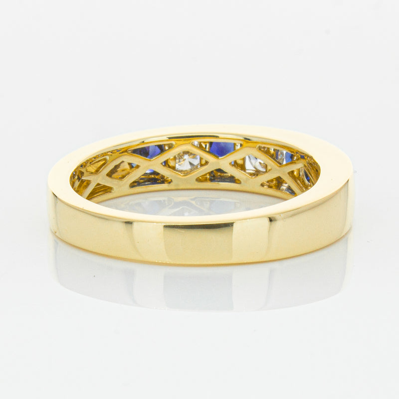 18ct Yellow Gold .44ct Sapphire & Diamond Tigris Ring-Ring-Walker & Hall