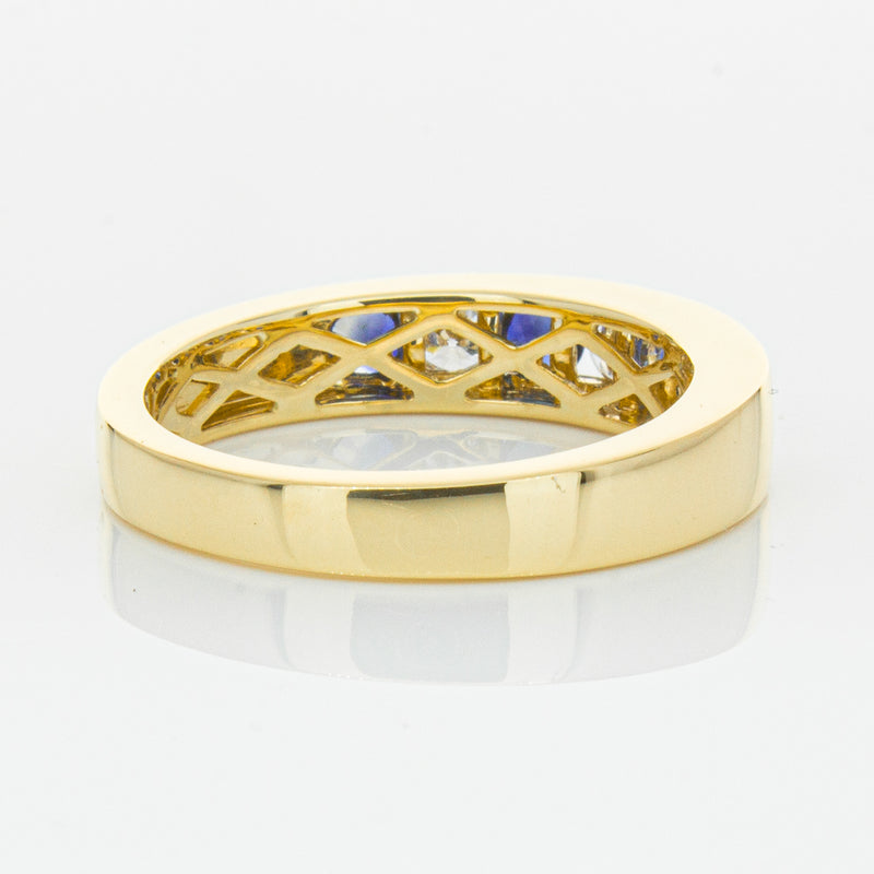 18ct Yellow Gold .44ct Sapphire & Diamond Tigris Ring-Ring-Walker & Hall