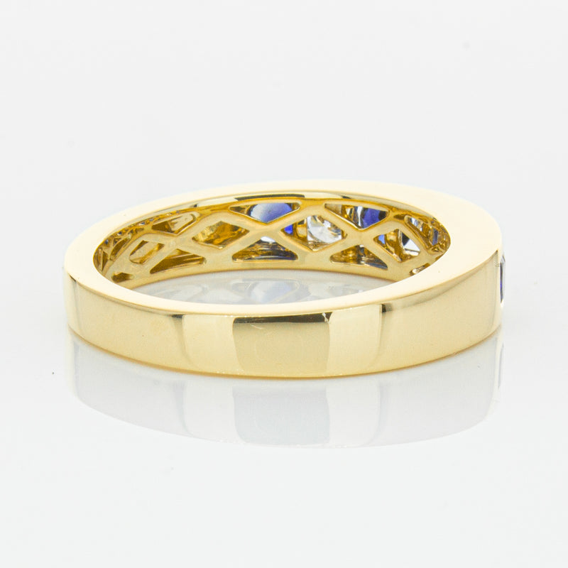 18ct Yellow Gold .44ct Sapphire & Diamond Tigris Ring-Ring-Walker & Hall