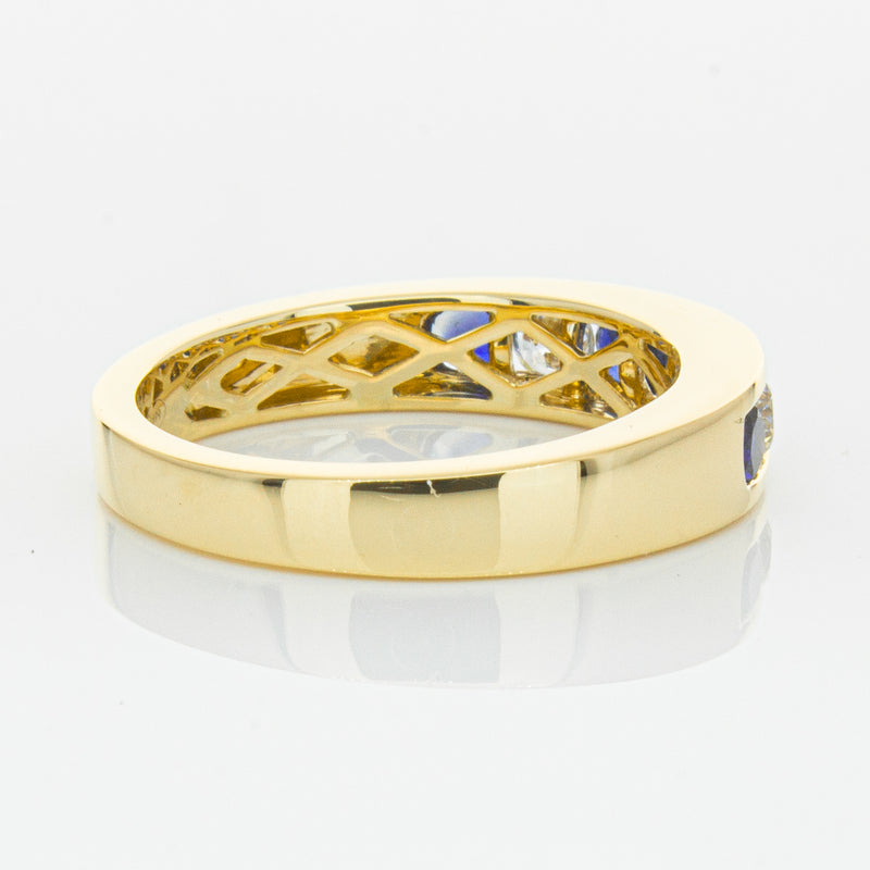 18ct Yellow Gold .44ct Sapphire & Diamond Tigris Ring-Ring-Walker & Hall