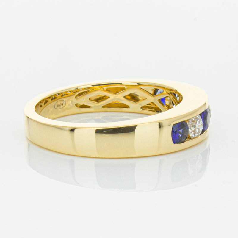 18ct Yellow Gold .44ct Sapphire & Diamond Tigris Ring-Ring-Walker & Hall