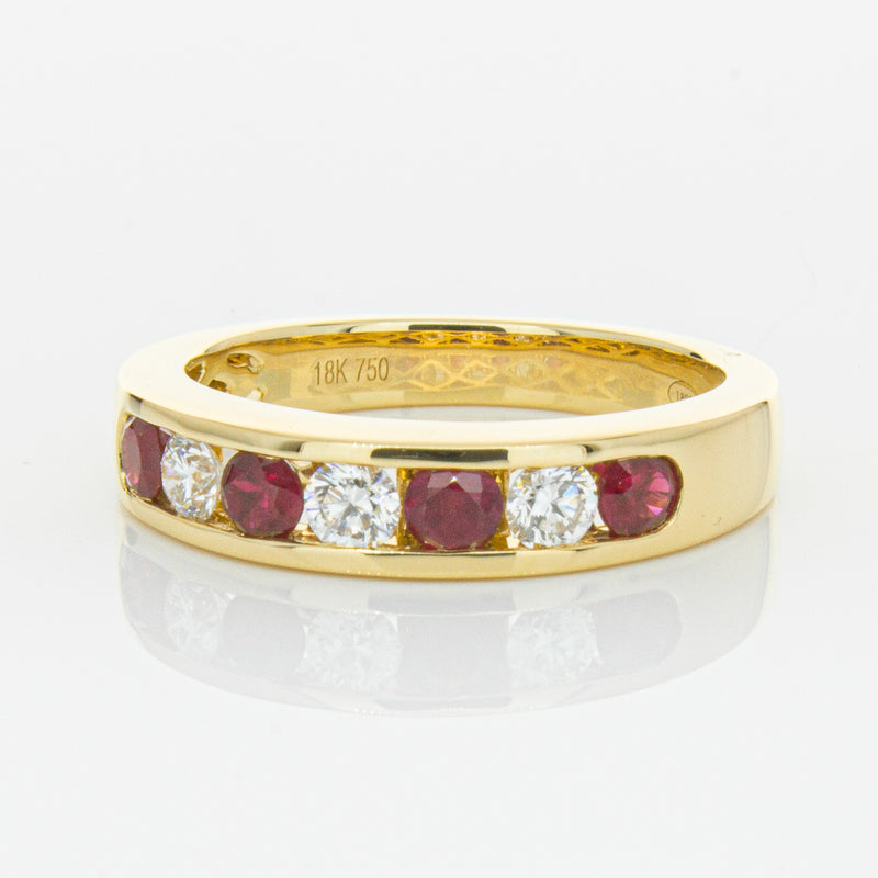 18ct Yellow Gold .50ct Ruby & Diamond Tigris Ring-Ring-Walker & Hall