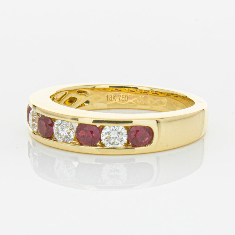 18ct Yellow Gold .50ct Ruby & Diamond Tigris Ring-Ring-Walker & Hall