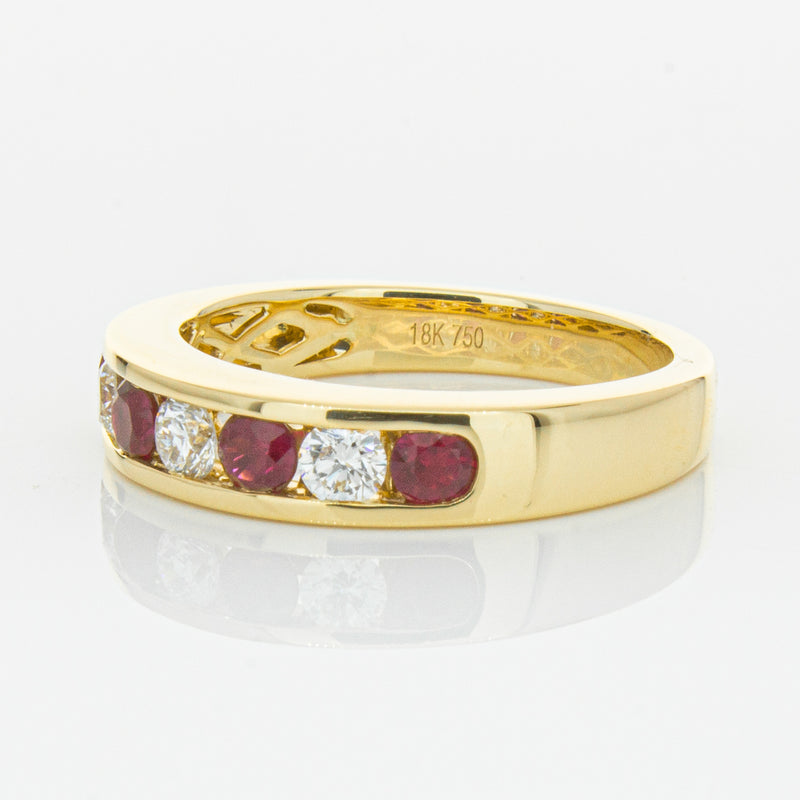 18ct Yellow Gold .50ct Ruby & Diamond Tigris Ring-Ring-Walker & Hall