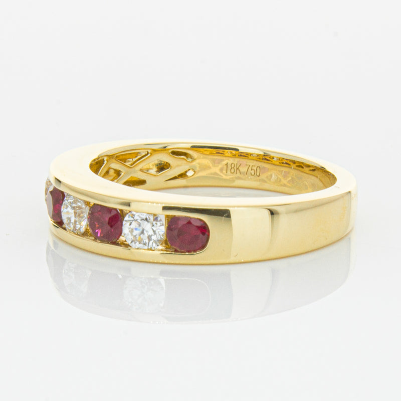 18ct Yellow Gold .50ct Ruby & Diamond Tigris Ring-Ring-Walker & Hall