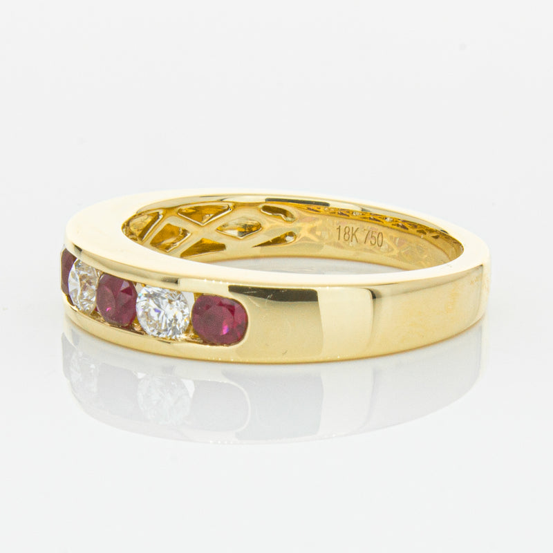 18ct Yellow Gold .50ct Ruby & Diamond Tigris Ring-Ring-Walker & Hall