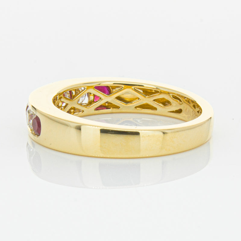 18ct Yellow Gold .50ct Ruby & Diamond Tigris Ring-Ring-Walker & Hall