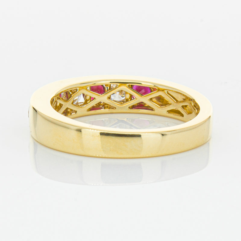 18ct Yellow Gold .50ct Ruby & Diamond Tigris Ring-Ring-Walker & Hall