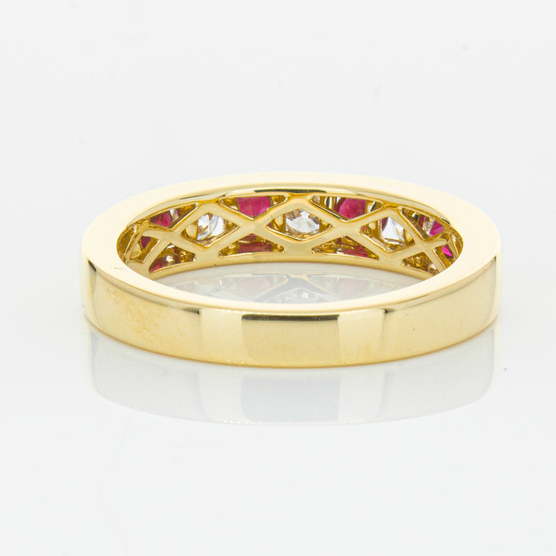 18ct Yellow Gold .50ct Ruby & Diamond Tigris Ring-Ring-Walker & Hall