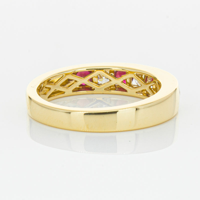 18ct Yellow Gold .50ct Ruby & Diamond Tigris Ring-Ring-Walker & Hall