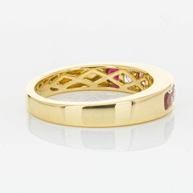 18ct Yellow Gold .50ct Ruby & Diamond Tigris Ring-Ring-Walker & Hall