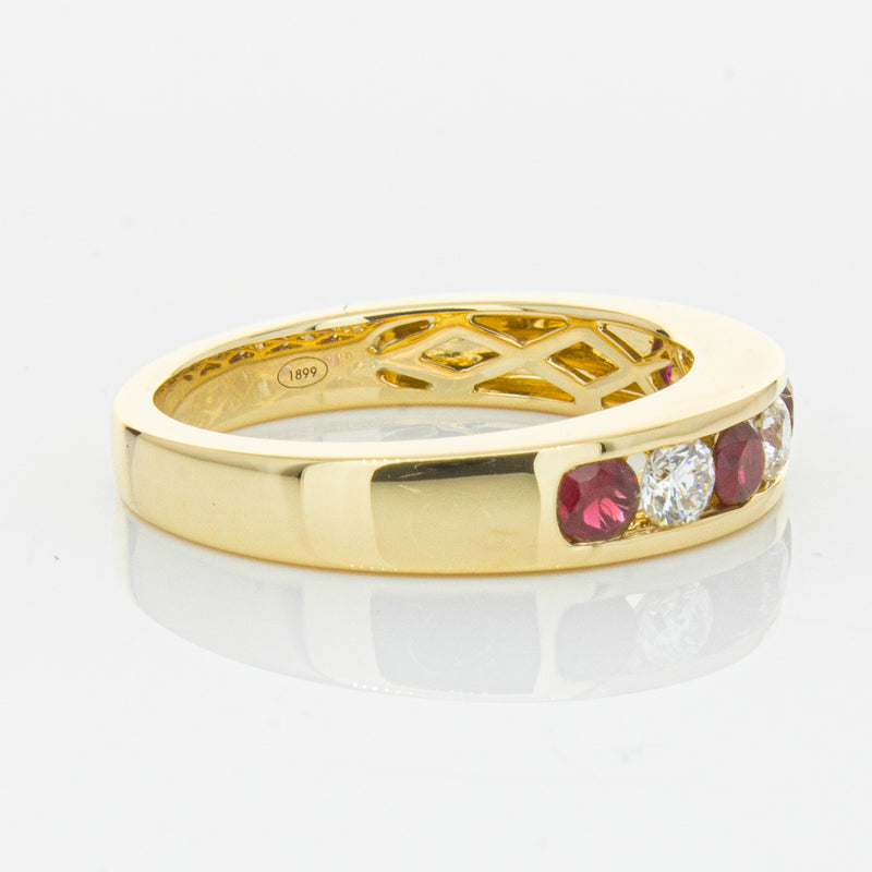 18ct Yellow Gold .50ct Ruby & Diamond Tigris Ring-Ring-Walker & Hall