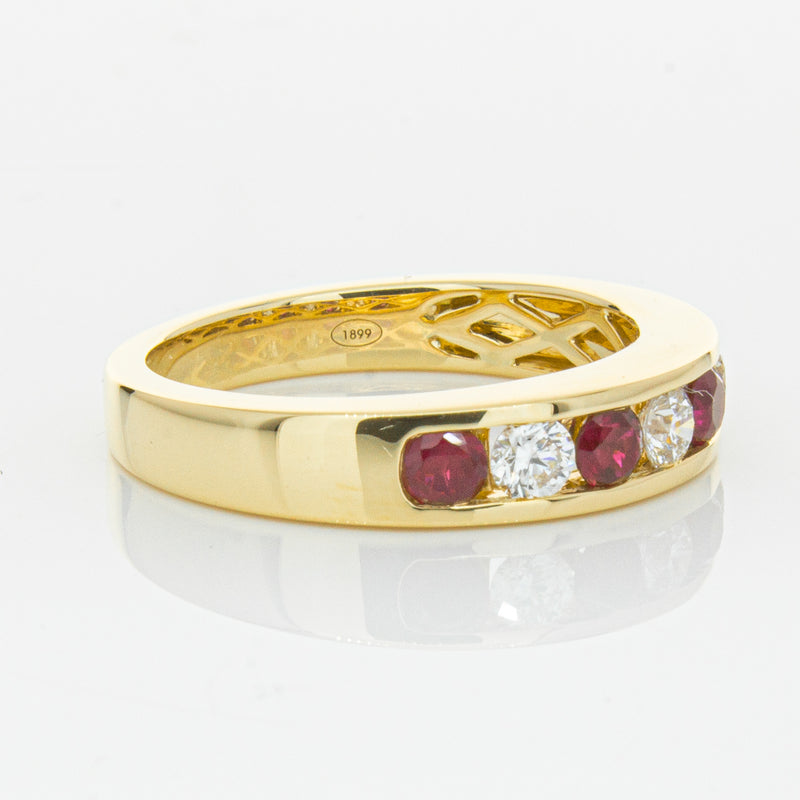 18ct Yellow Gold .50ct Ruby & Diamond Tigris Ring-Ring-Walker & Hall