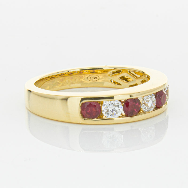 18ct Yellow Gold .50ct Ruby & Diamond Tigris Ring-Ring-Walker & Hall