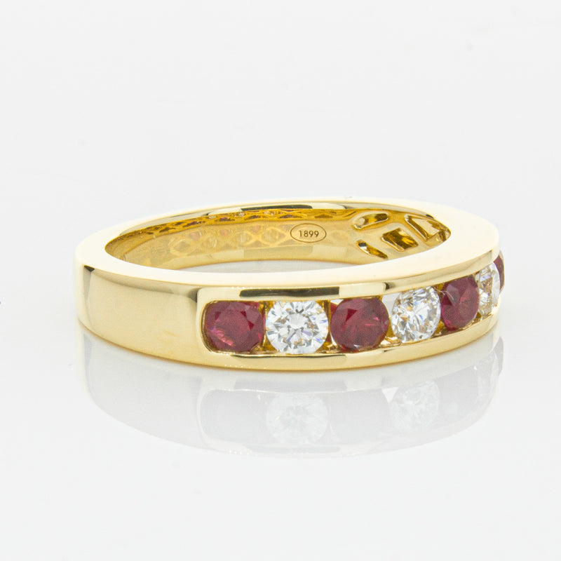 18ct Yellow Gold .50ct Ruby & Diamond Tigris Ring-Ring-Walker & Hall