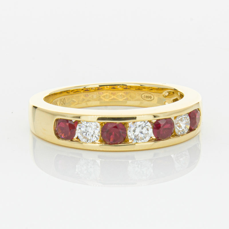 18ct Yellow Gold .50ct Ruby & Diamond Tigris Ring-Ring-Walker & Hall