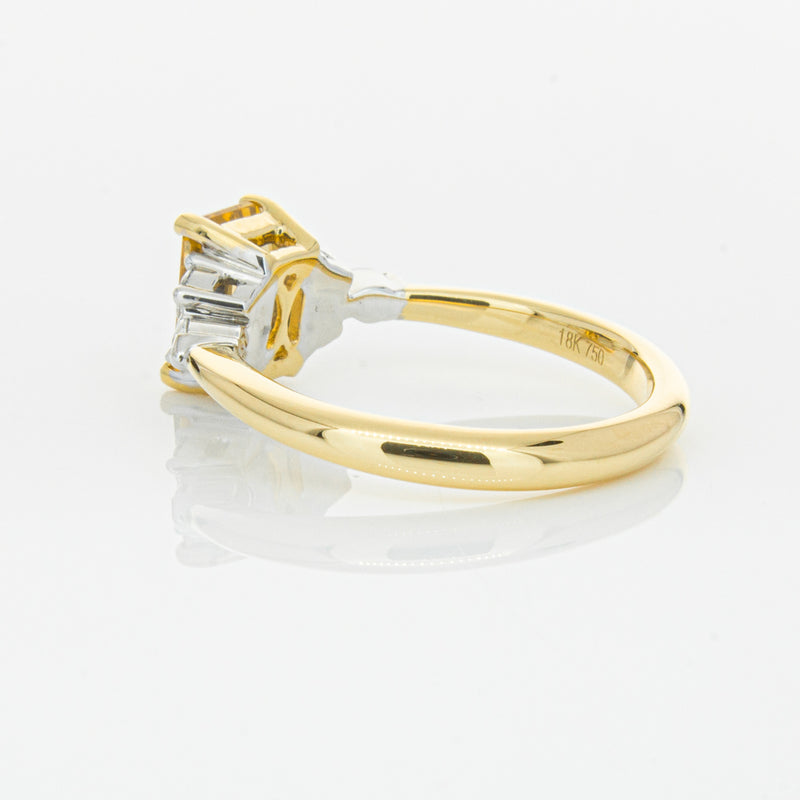 18ct Yellow Gold 1.40ct Golden Sapphire & Diamond Oriana Ring-Ring-Walker & Hall