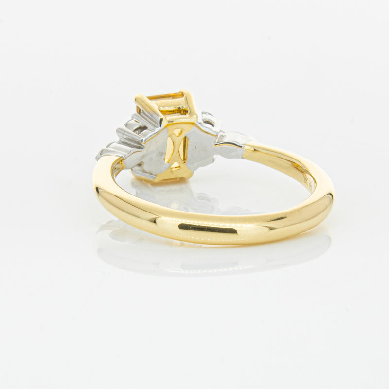 18ct Yellow Gold 1.40ct Golden Sapphire & Diamond Oriana Ring-Ring-Walker & Hall