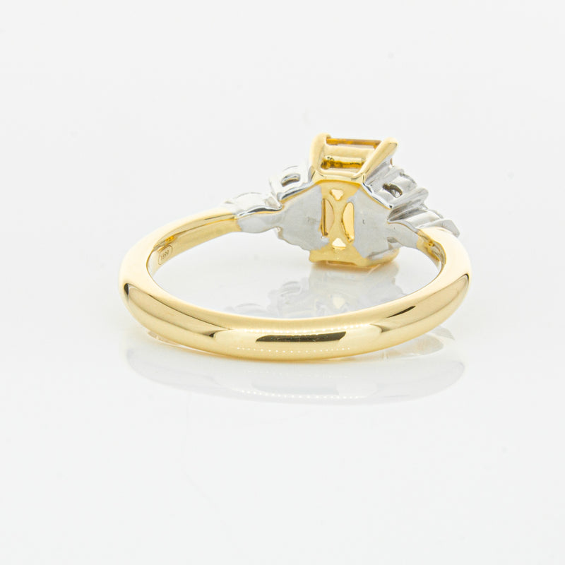 18ct Yellow Gold 1.40ct Golden Sapphire & Diamond Oriana Ring-Ring-Walker & Hall