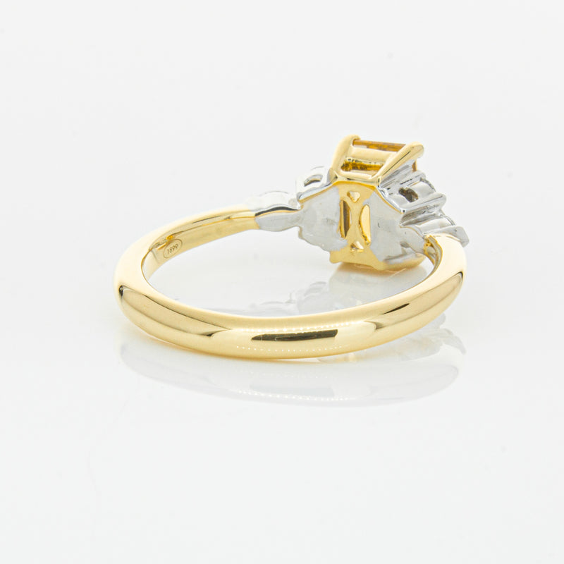 18ct Yellow Gold 1.40ct Golden Sapphire & Diamond Oriana Ring-Ring-Walker & Hall